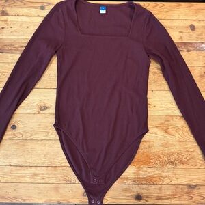 Old Navy Maroon Long Sleeve Top